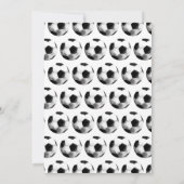 Voetbal Eerste Verjaardag Kaart (Achterkant)