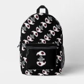 Voetbal. Eet, Slaap, Voetbal, Herhaal Bedrukte Rugzak (Voorkant)