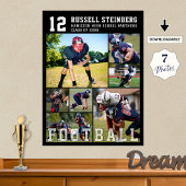 Voetbal eindexamenfeest middelbare school 7 foto-c poster