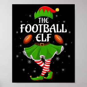 Voetbal Elf Kerst Familie Meisjes Vrouwen Elf Team Poster
