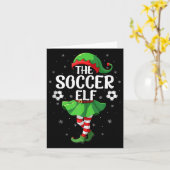 Voetbal Elf Kerst Meisjes Vrouwen Elf Squad Kerstm Kaart (Gele Bloem)