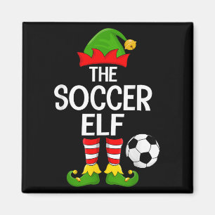 Voetbal Elf Kerst Overeenkomende Familie Elf Squad Magneet