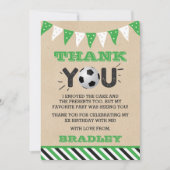 Voetbal Elke ouderdag Bedankkaart (Voorkant)