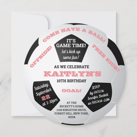 Voetbal Elke ouderdag Kaart (Voorkant)