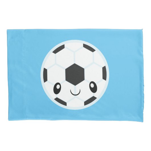voetbal Emoji Kussensloop (Voorkant)