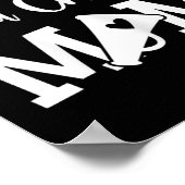 Voetbal En Cheer Moeder Groene Cheerleading Poster (Hoek)