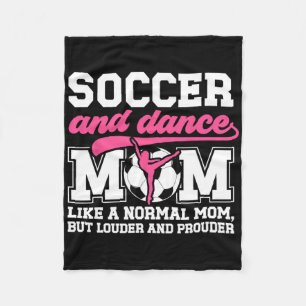 Voetbal En Dans Moeder Definitie Dansen En Voetbal Fleece Deken