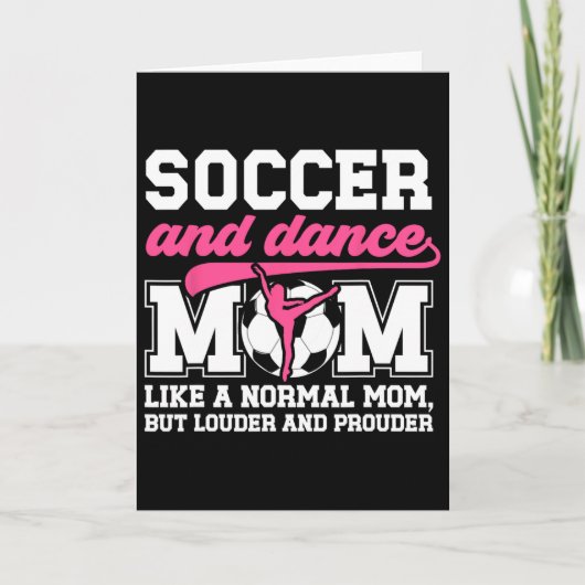 Voetbal En Dans Moeder Definitie Dansen En Voetbal Kaart (Voorkant)