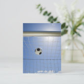 Voetbal en doel 2 briefkaart (Staand voorkant)