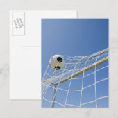 Voetbal en doel 3 briefkaart (Voorkant / Achterkant)