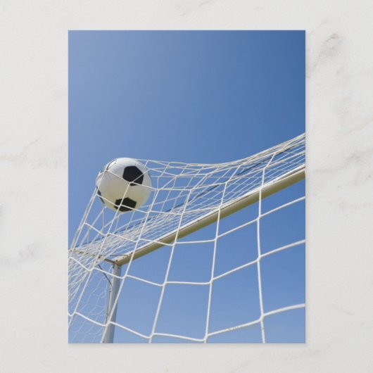 Voetbal en doel 3 briefkaart (Voorkant)