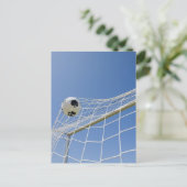 Voetbal en doel 3 briefkaart (Staand voorkant)