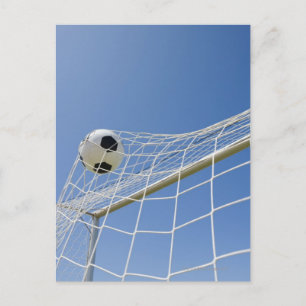 Voetbal en doel 3 briefkaart