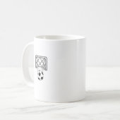 voetbal en doelpunten koffiemok (Voorkant links)
