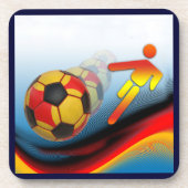 Voetbal en Football Dynamics Bier Onderzetter (Voorkant)
