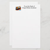 Voetbal en Football Dynamics Briefpapier (Voorkant / Achterkant)