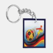 Voetbal en Football Dynamics Sleutelhanger (Voorkant Links)