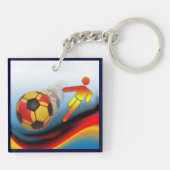 Voetbal en Football Dynamics Sleutelhanger (Achterkant)