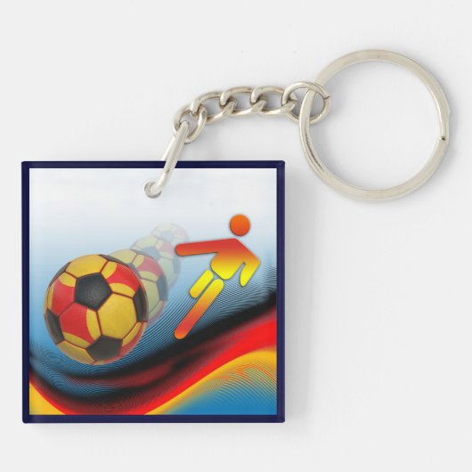 Voetbal en Football Dynamics Sleutelhanger (Achterkant)