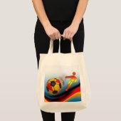Voetbal en Football Dynamics Tote Bag (Voorkant (product))