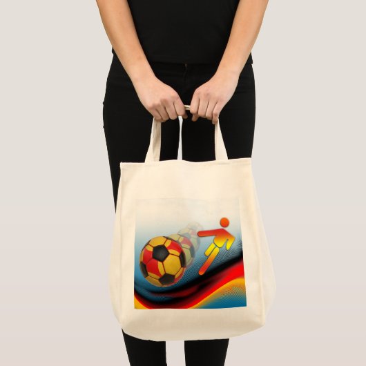 Voetbal en Football Dynamics Tote Bag (Voorkant (product))