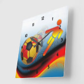 Voetbal en Football Dynamics Vierkante Klok (Hoek)