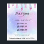 Voetbal- en glitterhuisdieren flyer<br><div class="desc">vliegenier</div>