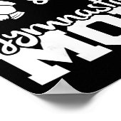 Voetbal en gymnastiek Moeder Grappige Voetbalspele Poster (Hoek)