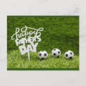 Voetbal en Happy Vaderdag voor pap Kaart (Voorkant)