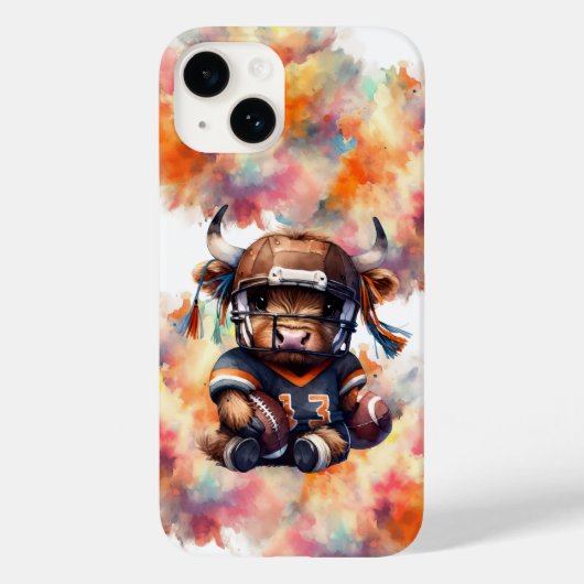 Voetbal En Hoogland Koeien Case-Mate iPhone Case (Achterkant)