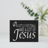 Voetbal en Jezus Briefkaart (Staand voorkant)