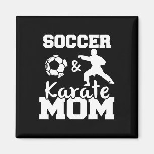 Voetbal en Karate Moeder Grappige Voetbalspeler Ka Magneet