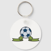 Voetbal en lint Sleutelhanger (Voorkant)