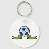 Voetbal en lint Sleutelhanger (Achterkant)