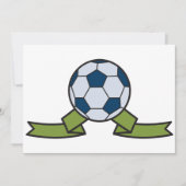 Voetbal- en lintuitnodigingen kaart (Voorkant)