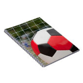 Voetbal en net notitieboek (Rechterzijde)