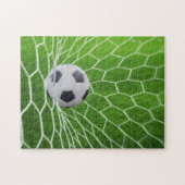 voetbal- en netfoto-puzzel legpuzzel (Horizontaal)