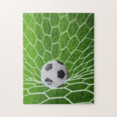 voetbal- en netfoto-puzzel legpuzzel (Verticaal)