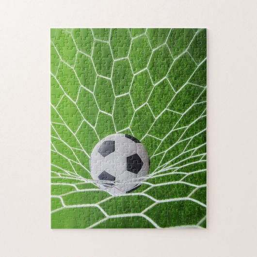 voetbal- en netfoto-puzzel legpuzzel (Verticaal)