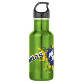 Voetbal en netsplat met de naam drink fles (Voorkant)