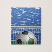 Voetbal en netto legpuzzel (Verticaal)