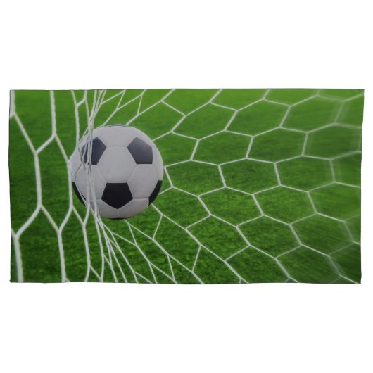 voetbal- en nettogedeelte van proefgevallen kussensloop (Voorkant-Links)