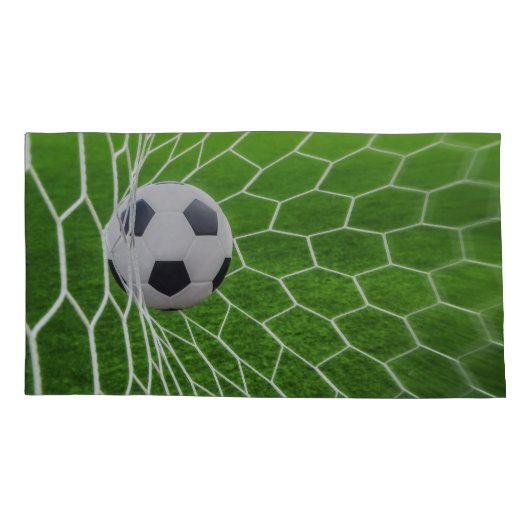 voetbal- en nettogedeelte van proefgevallen kussensloop (Achterkant-Links)