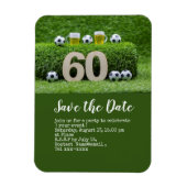 Voetbal en nummer po magneet (Verticaal)