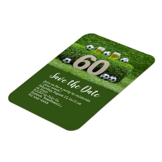 Voetbal en nummer po magneet (Linkerzijde)