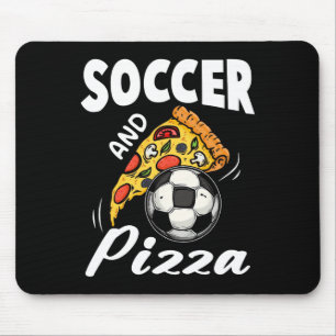 Voetbal En Pizza Shirt Grappige Pizza Liefhebber S Muismat