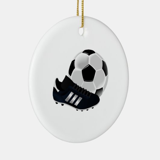 voetbal en reiniging keramisch ornament (Rechts)