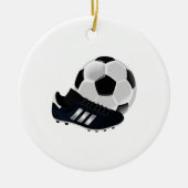 voetbal en reiniging keramisch ornament (Voorkant)