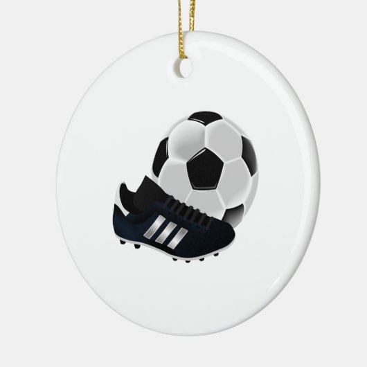 voetbal en reiniging keramisch ornament (Links)