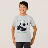 Voetbal en reiniging t-shirt (Voorkant volledig)